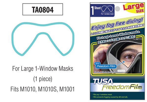TUSA Anti-Fog Film - Single Lens (Large)