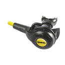 Octopus ABYSS NAVY diving regulator with fluorinated polymer coating and Vortex Assisted Design for optimal airflow and performance in cold water