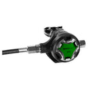 HR second stage scuba regulator with adjustable breathing comfort and VAD curved bypass system