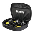 Mares Duel 62X performance scuba regulator set with adjustable second stage, first stage, pressure gauge, and carrying bag