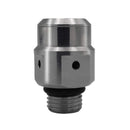 Chrome-plated brass Over Pressure Relief Valve with 3/8 UNF port thread, set to 13 bar pressure
