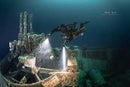 Narvik wreck diving expedition with advanced divers exploring shipwrecks in clear Norwegian waters