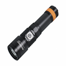 ORCA D710 dive light black waterproof torch with max 3000 lumens and USB rechargeable battery