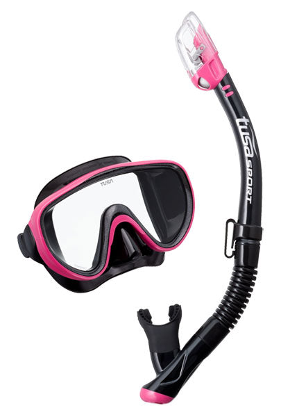 TUSA SPORT Mask and Snorkel Set ADULT Black Series