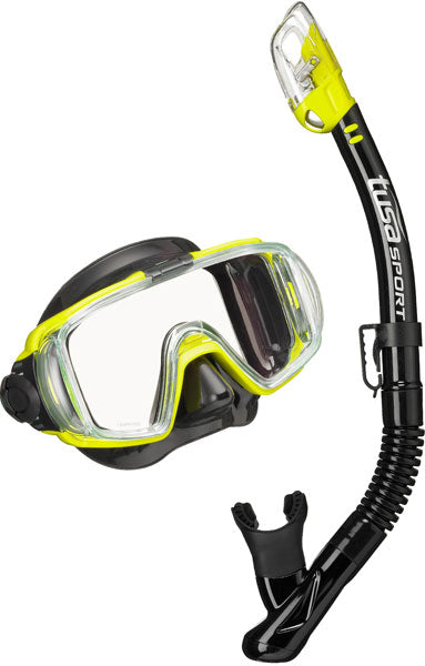 TUSA SPORT Mask and Snorkel Set ADULT Black Series