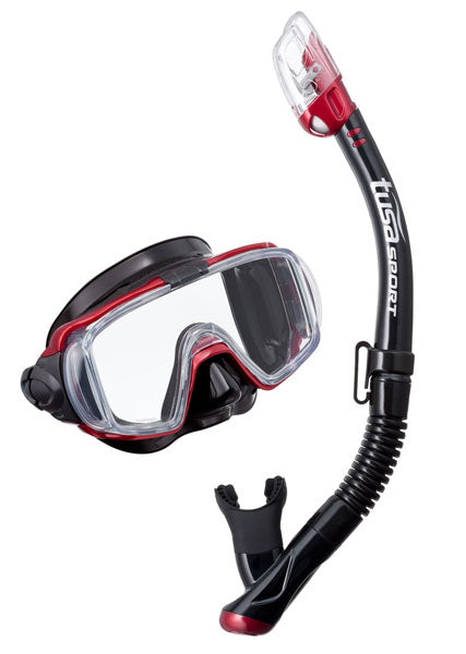 TUSA SPORT Mask and Snorkel Set ADULT Black Series