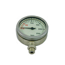 Nautilus SPG63 mm brass pressure gauge with a synoptic dial up to 300 bar, tempered glass.