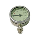 Nautilus SPG52 mm pressure gauge with dial up to 360 bar, tempered glass face.