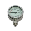 Nautilus SPG52 mm 0-300 Bar brass pressure gauge with tempered glass.