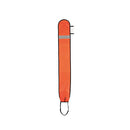 Orange XDEEP Opened simple DSMB surface marker buoy with reflective tape and message pouch, 140cm long