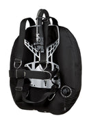 XDEEP NX PROJECT Wing Only black diving wing with harness and inflator hose attached