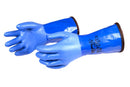 SiTech Blue PVC gloves with liner, durable hand protection.