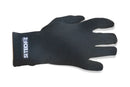 SiTech fleece liner five-finger glove in black fleece, one size.